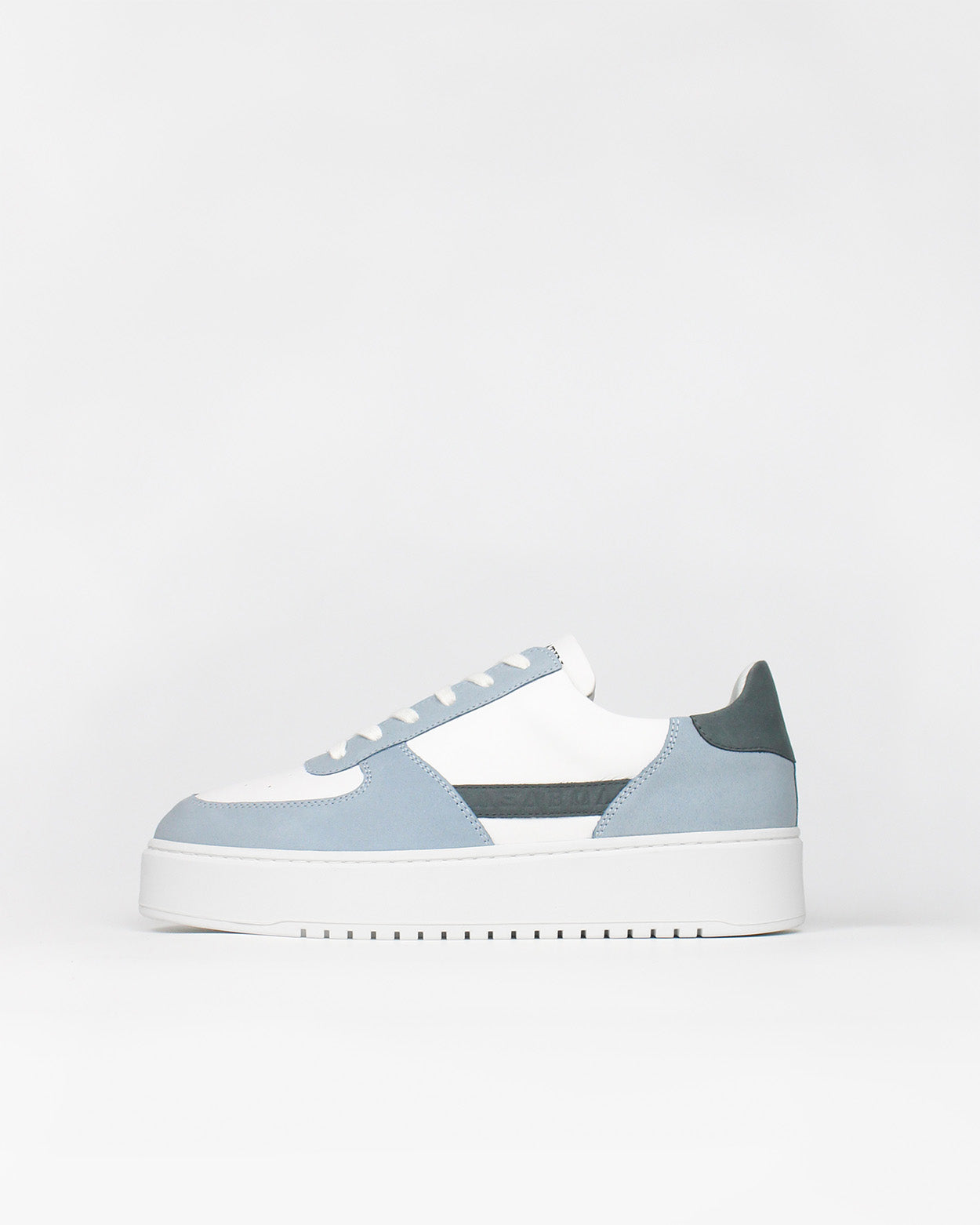 Apollo - Sky & Denim Blue Nubuck & White Leather