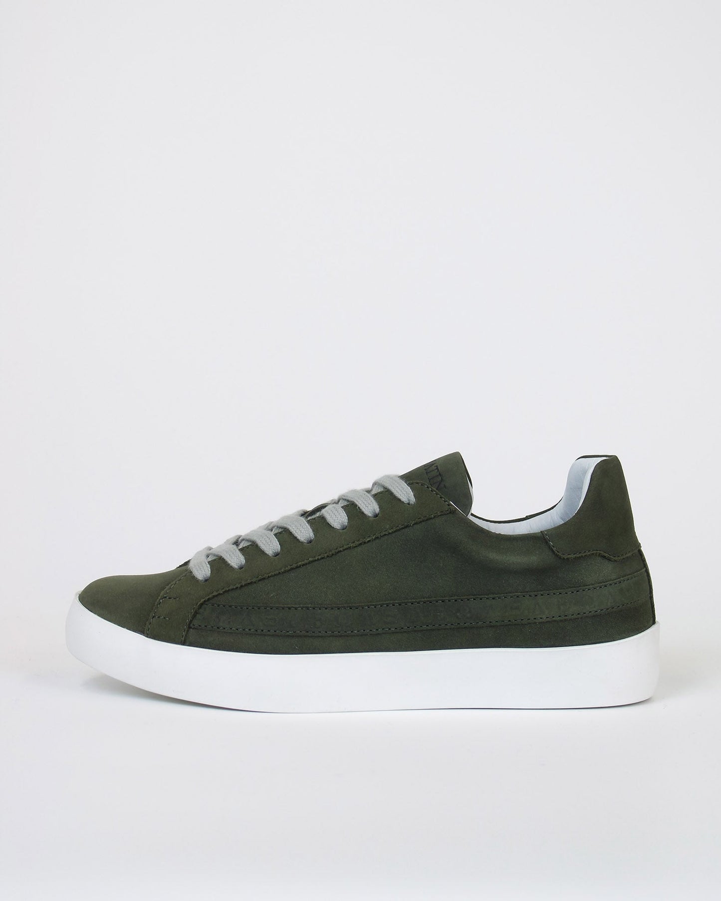 Olympus Low Top Trainers - Khaki Nubuck Leather